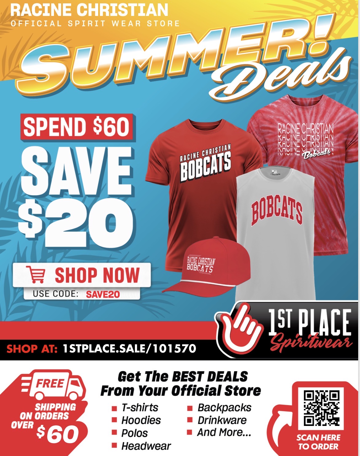 RCS Spirit Wear Summer Flier